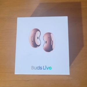buds live earbuds - pink / bronze - used - in great condition